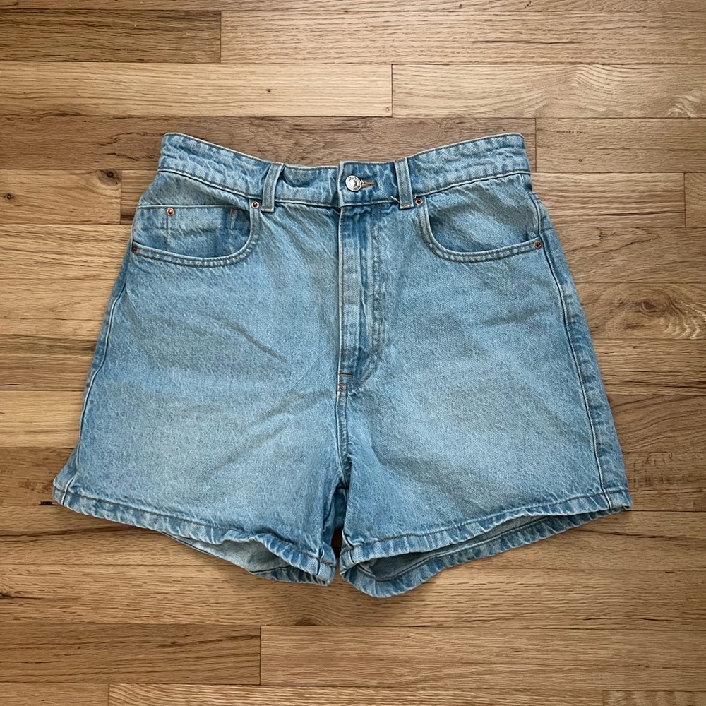 Zara Light Blue Jean Shorts